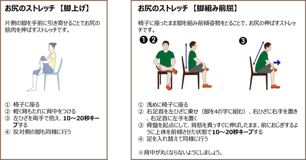 腰痛予防-お尻のストレッチ