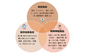 VDT症候群の症状-目ｰ首肩腰-精神神経